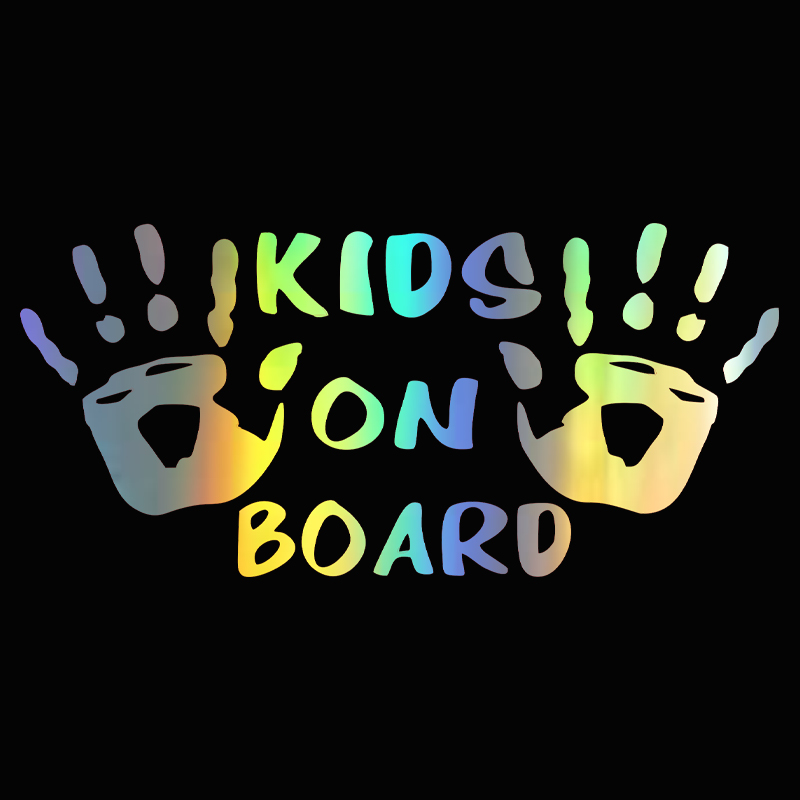 Motorcycle Gear Kids - 3D Car Sticker KIDS ON BOARD