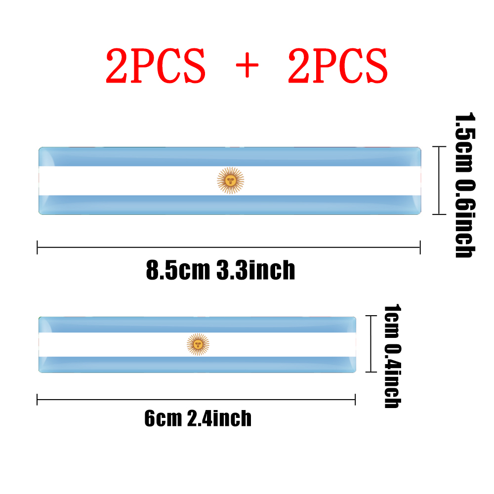 4pcs 3D Epoxy Flag Badge Auto  - Motorcycle Gear Auto ulasan dan harga