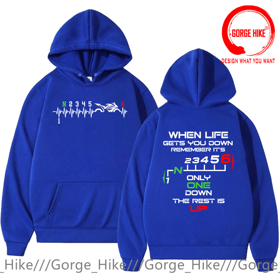 1N23456 Motorcycle Gear Shift  - Motorcycle Gear Hoodie ulasan dan harga