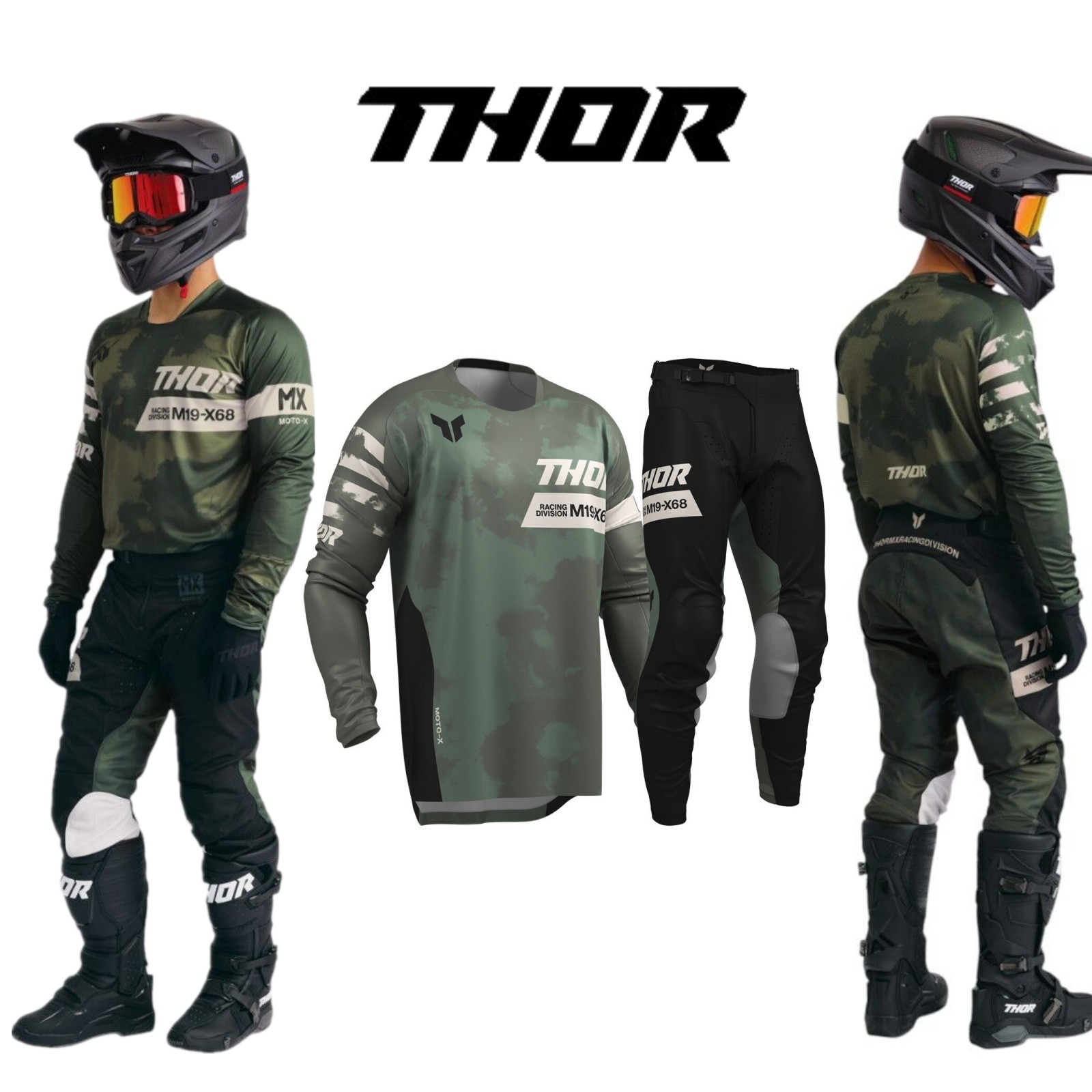 Motocross Gear Set Top Off Roa - Motorcycle Gear Kit ulasan dan harga