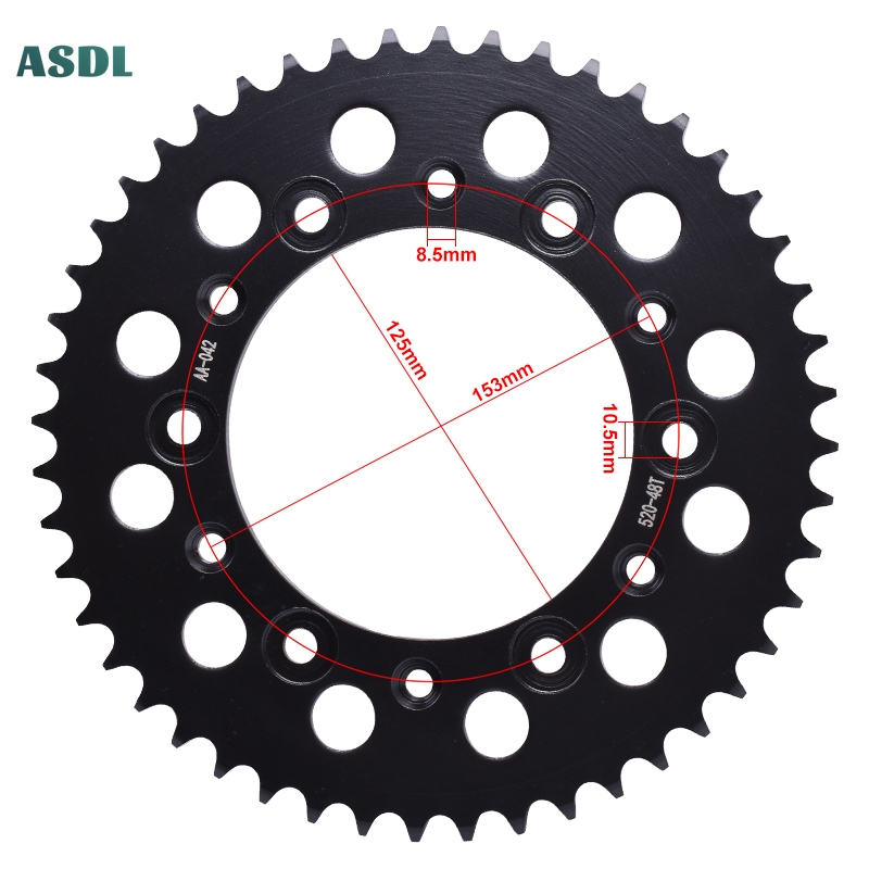 520 Chain 48T 13T Teeth Motorc - Motorcycle Gear Usa ulasan dan harga