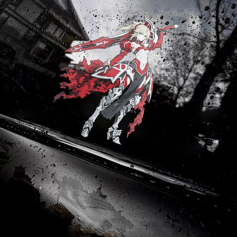 Fate Mordred Car Stickers Anim - Motorcycle Gear Auto ulasan dan harga