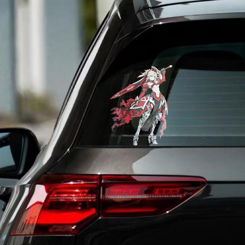 Fate Mordred Car Stickers Anim - Motorcycle Gear Auto ulasan dan harga