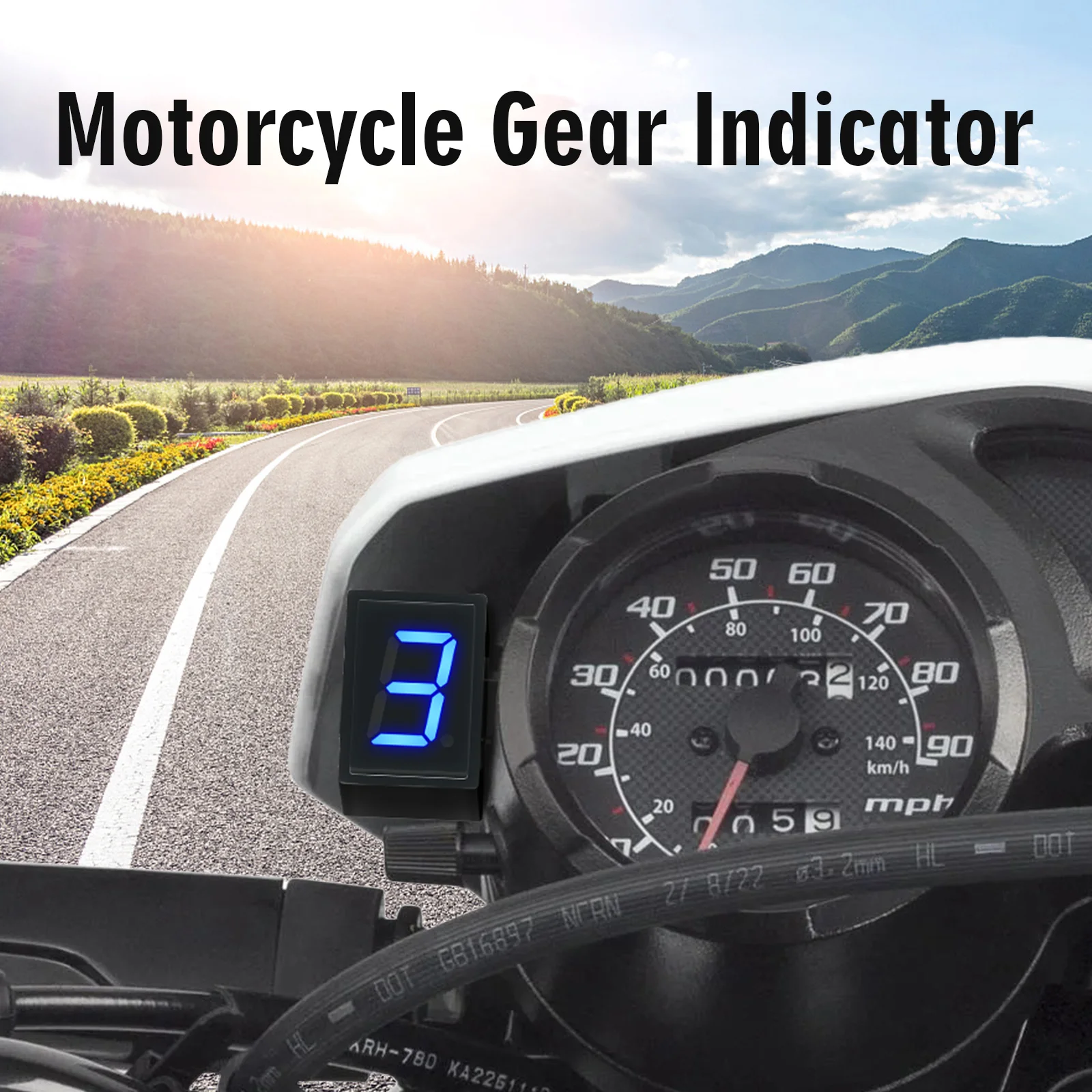 Super 6 Speed Display Universa - Motorcycle Gear Selector ulasan dan harga