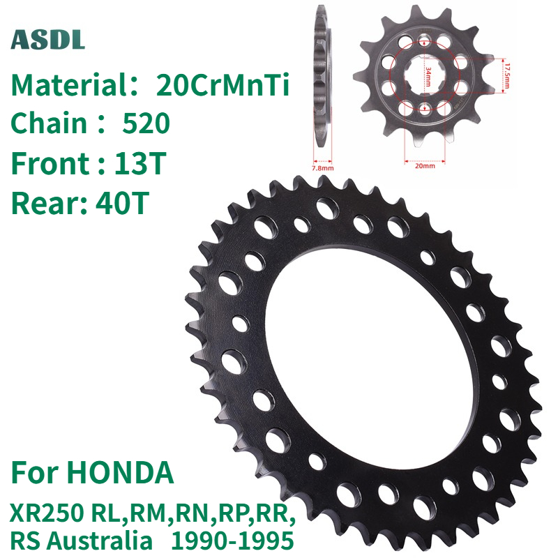 520 13T 40T Motorcycle Front R - Motorcycle Gear Australia ulasan dan harga