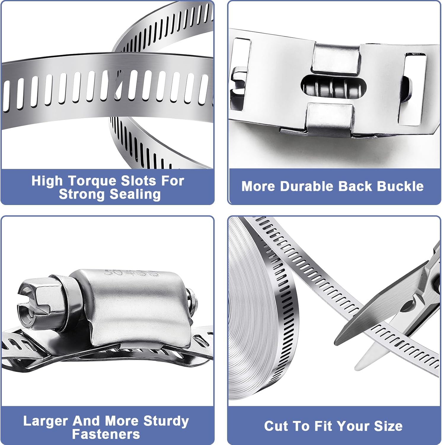304 Stainless Steel Hose Clamp - Motorcycle Gear Auto ulasan dan harga