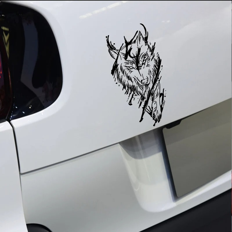 Wolf Car Sticker Dark Magic Re - Motorcycle Gear Auto ulasan dan harga