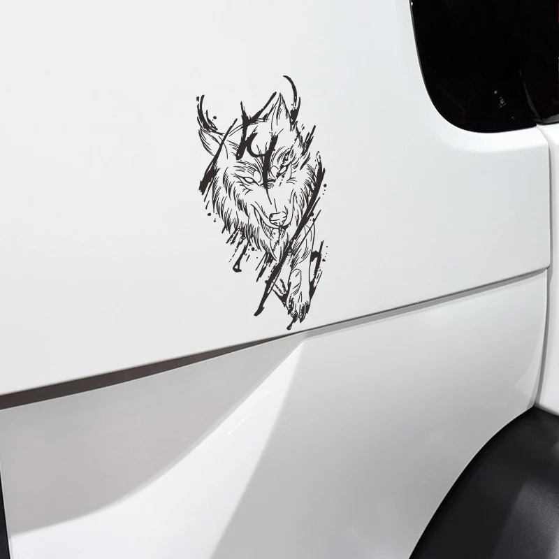 Wolf Car Sticker Dark Magic Re - Motorcycle Gear Auto ulasan dan harga