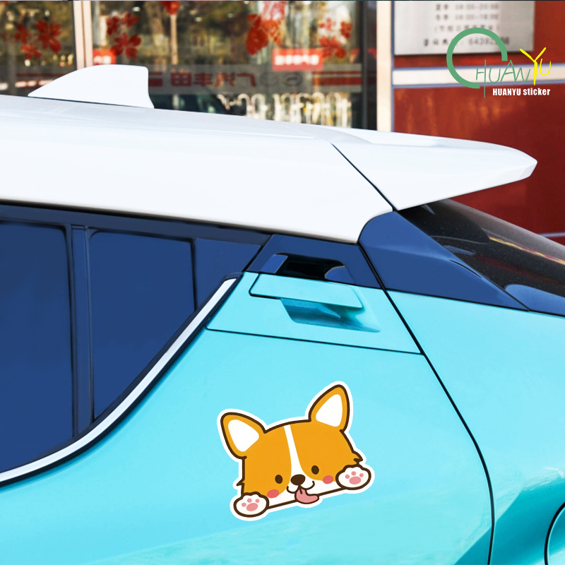 Car Cartoon Car Sticker Corgi  - Motorcycle Gear Auto ulasan dan harga