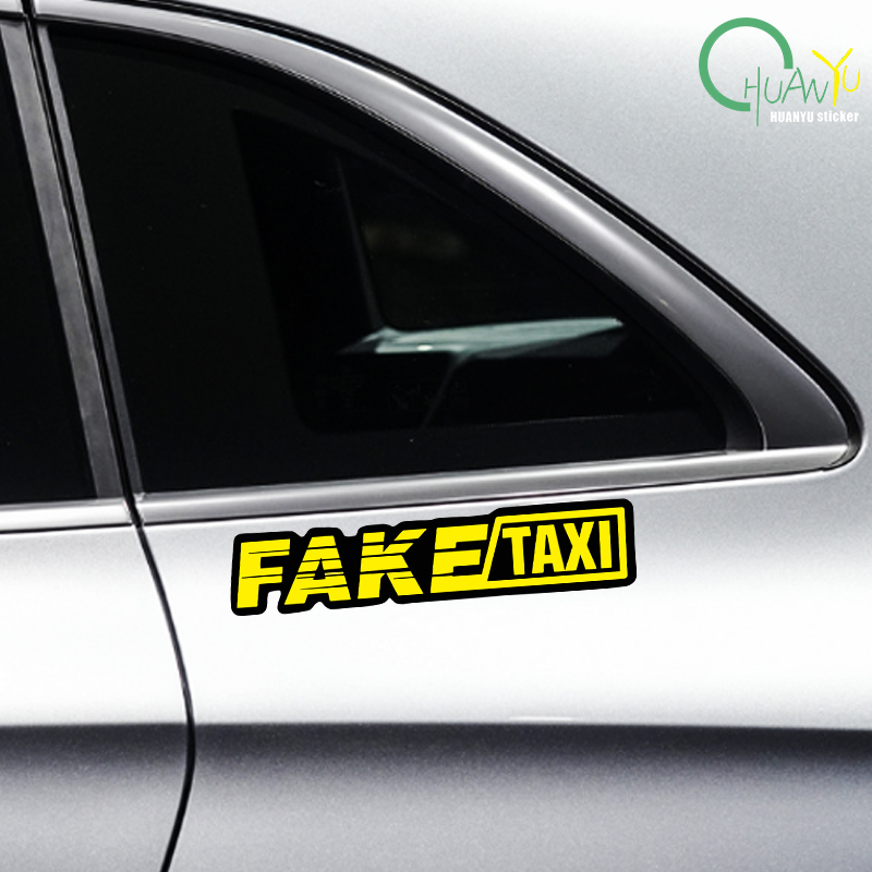 Yellow Fake Taxi Logo Pvc Wate - Motorcycle Gear Auto ulasan dan harga