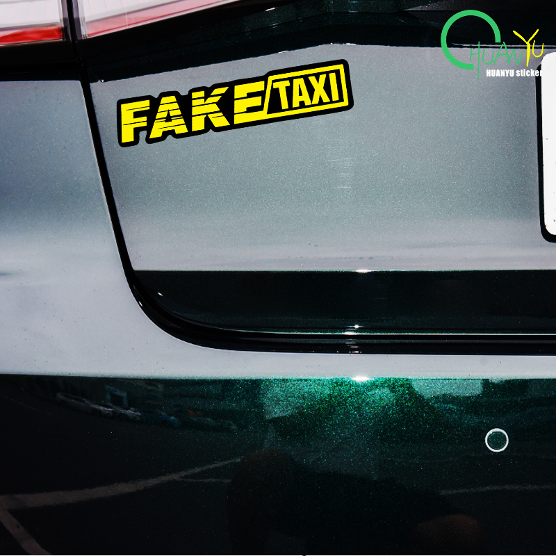 Yellow Fake Taxi Logo Pvc Wate - Motorcycle Gear Auto ulasan dan harga