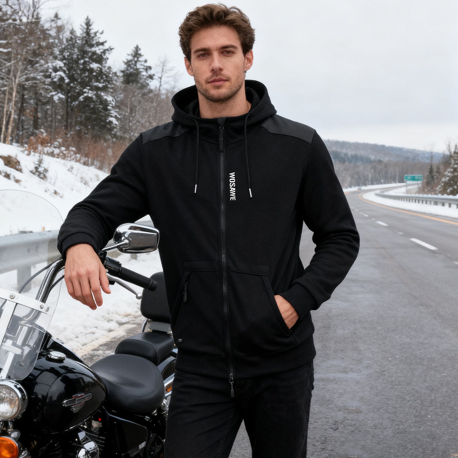 WOSAWE Motorcycle Hoodie Jacke - Motorcycle Gear Hoodie ulasan dan harga