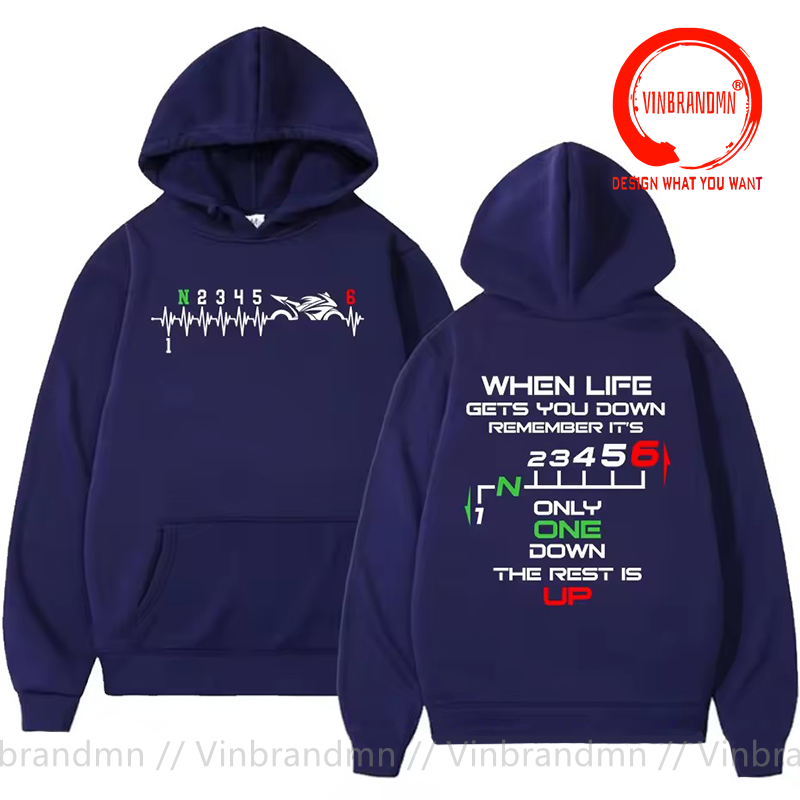 1N23456 Motorcycle Gear Shift  - Motorcycle Gear Hoodie ulasan dan harga