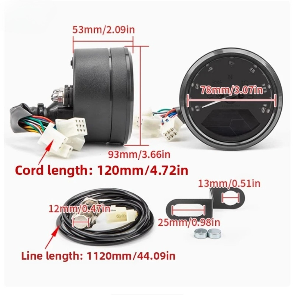 Universal Motorcycle Meter Spe - Motorcycle Gear Indicator ulasan dan harga